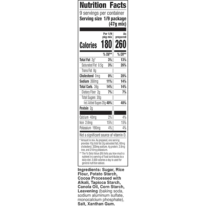 Betty Crocker Gluten Free Devil's Food Cake Mix 15 oz. (Pack of 6)