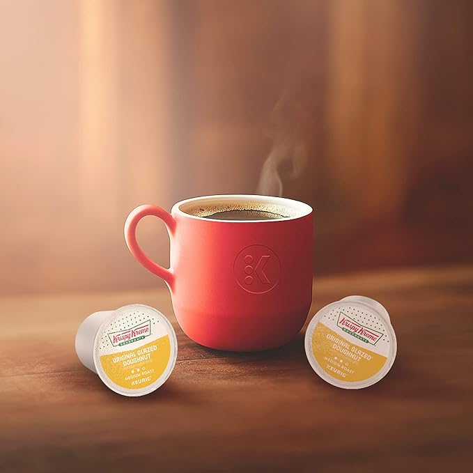 Krispy Kreme Original Glazed Doughnut Single-Serve Keurig K-Cup Pods Flavored Medium Roast Coffee 96 Count