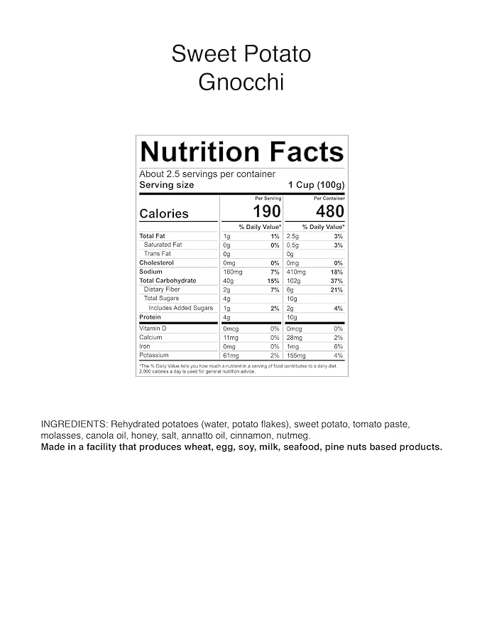 Nuovo Sweet Potato Gnocchi (Case of 6)