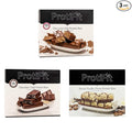PROTIFIT - Low Calorie Bar 3 Pack Chocolate VLC Bundle: Choc-A-Lot Chip Chocolate Crisp Remix Vanilla-Choco 7 Servings Per Box (3 Pack)