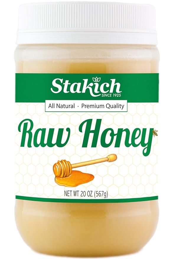 Stakich RAW HONEY - 100% Pure Unprocessed Unheated KOSHER (20 Ounce)