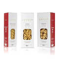 Eataly Curly &amp Wavy Set Pasta Bundle Pack- Antichi Fusilli Vesuvio &amp Tortiglioni 3-500g (17 oz.) Boxes- 1 Each