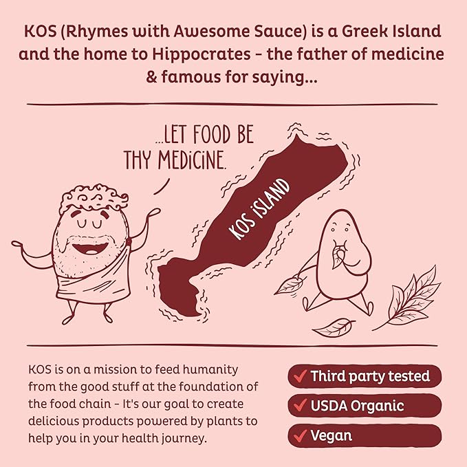 KOS Mushroom Coffee - USDA Certified Organic - Dark Chocolate Mocha Flavor - Mushroom Coffee Latte Powder with Reishi Cordyceps Lion's Mane Chaga &amp Turkey Tail Mushrooms