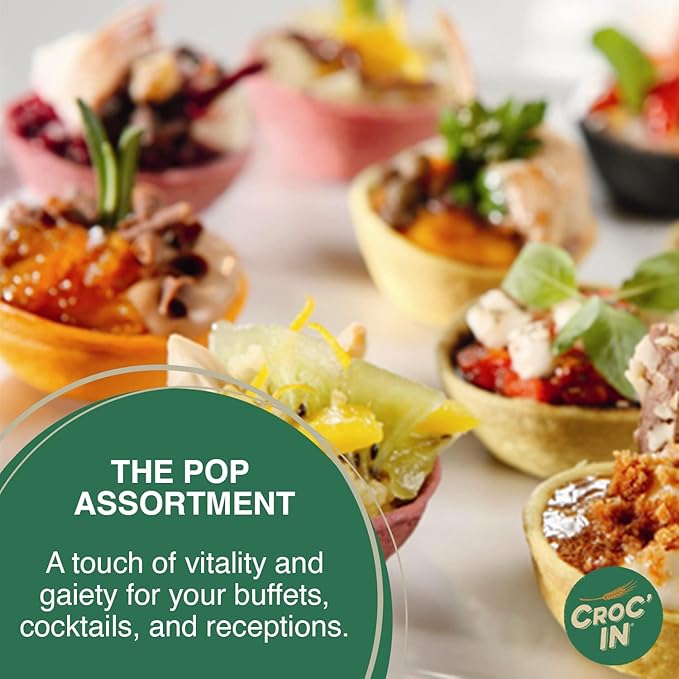 CROC'IN - Sweet Premium Tartlets Shells - Edible Mini Pastry Cases for Dessert - Artisanal Confection - 240 pieces