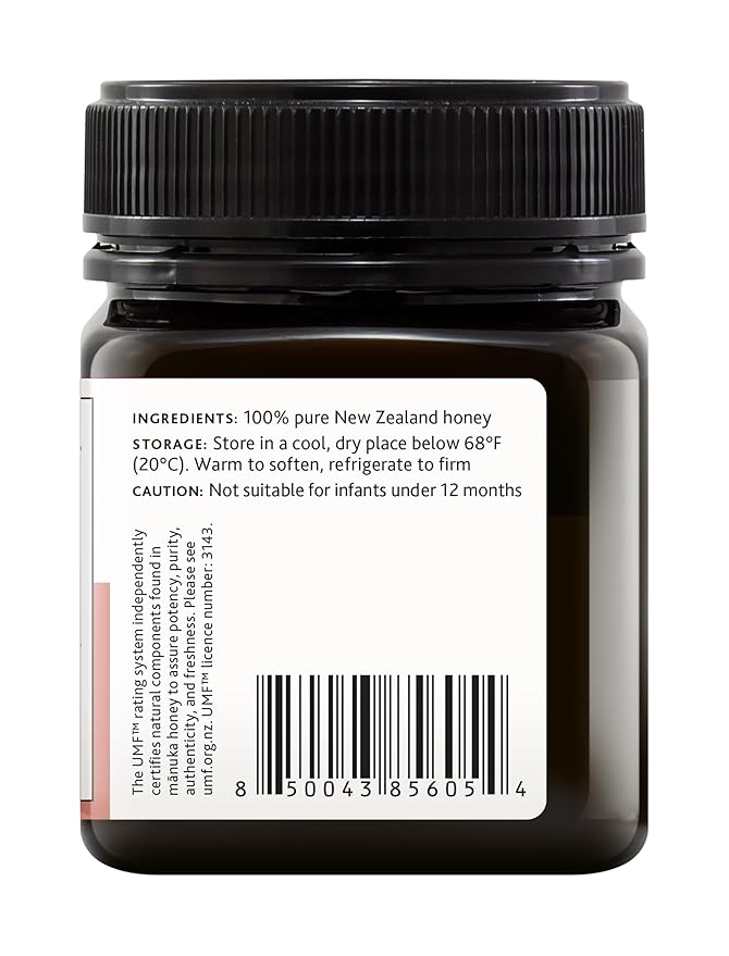 DownUnder Honey New Zealand Manuka Honey UMF 10+ (MGO 263+) Independently Tested and Certified 100% Genuine Honey Manuka Great Taste for Daily Wellness 8.8 oz (250g)