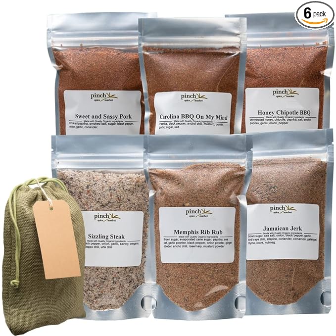 Deluxe BBQ Spices Bundle-6 Customer Favorite Rubs and Blends for Grilling