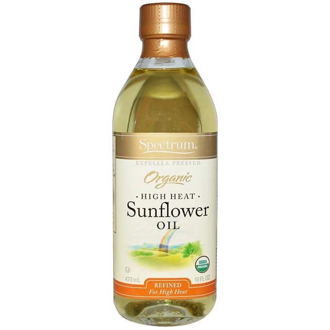 Spectrum Naturals Organic High Heat Sunflower Oil Refined 16 fl oz (473 ml) Spectrum Naturals Organic High Heat Sunflower Oil Refined 16 fl oz (473 ml) - 2pcs