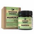 Wonder Honey Raw Manuka Honey New Zealand MGO400 (13+) Tested for 26 Markers Traceable Natural Soothing for Sore Throat Cough - Aids Digestion - Triple Sealed for safety in a Protective Box (8.8oz)