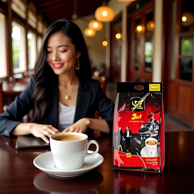 2 Pack Trung Nguyen G7 3-in-1 Instant Premium Vietnamese Coffee 100 Servings Sticks x16g Beverage Vietnam Origin (2 Pack)