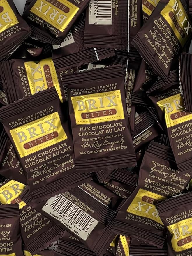 Brix Chocolate For Wine Brix Bites Assorted Bites Premium Wine Pairing Collection 3 Pack 24 Pieces