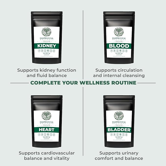 Elephantal Wellness Liver Herbal Tea – Supports Liver Detox Repair &amp Resilience | Milk Thistle Artichoke Leaf Dandelion Root &amp Burdock | Caffeine-Free Loose Leaf Herbal Tea – 2oz 20 Servin