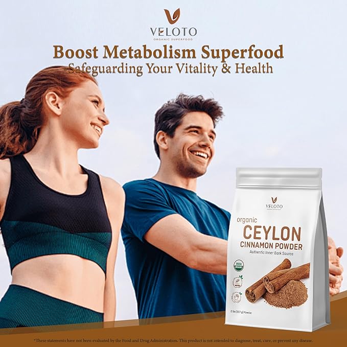 Organic Ceylon Cinnamon Powder – 2lb Fine Ground True Cinnamon for Baking Cooking &amp Drinks Vegan Non-GMO &amp Gluten-Free