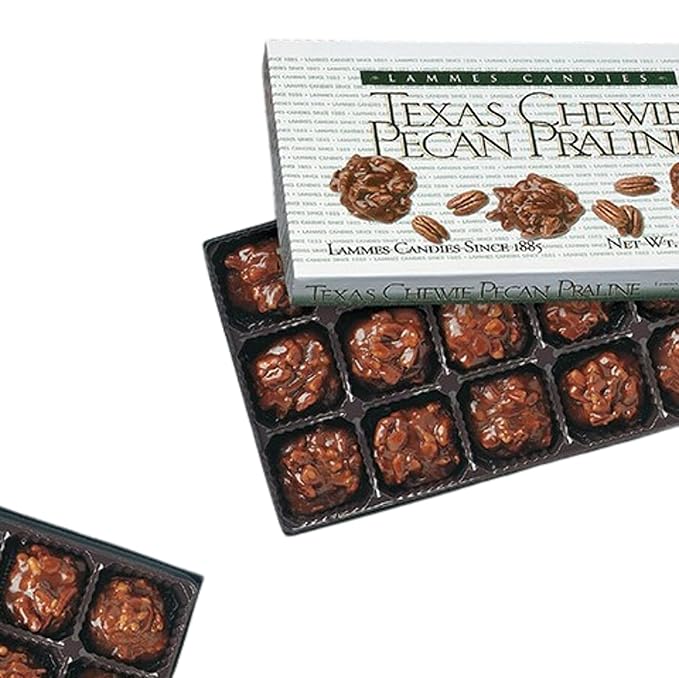 Lammes Candies Texas Chewie Pecan Pralines 6 boxes 30 pieces per box