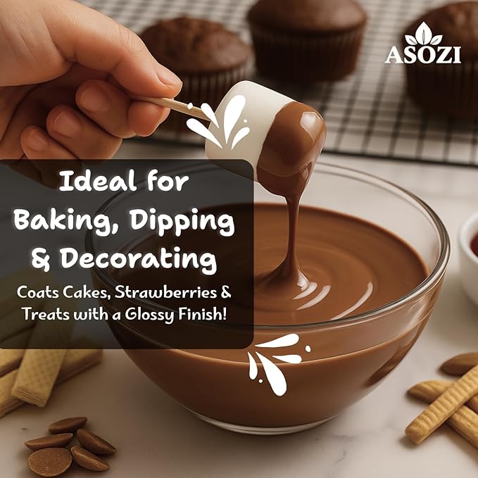 ASOZI Milk Chocolate Melting Wafers - 5 Pound Premium Quality Melting Wafers Easy Melt Chocolate for Dubai Chocolate Bars Baking Candy Making &amp Confections