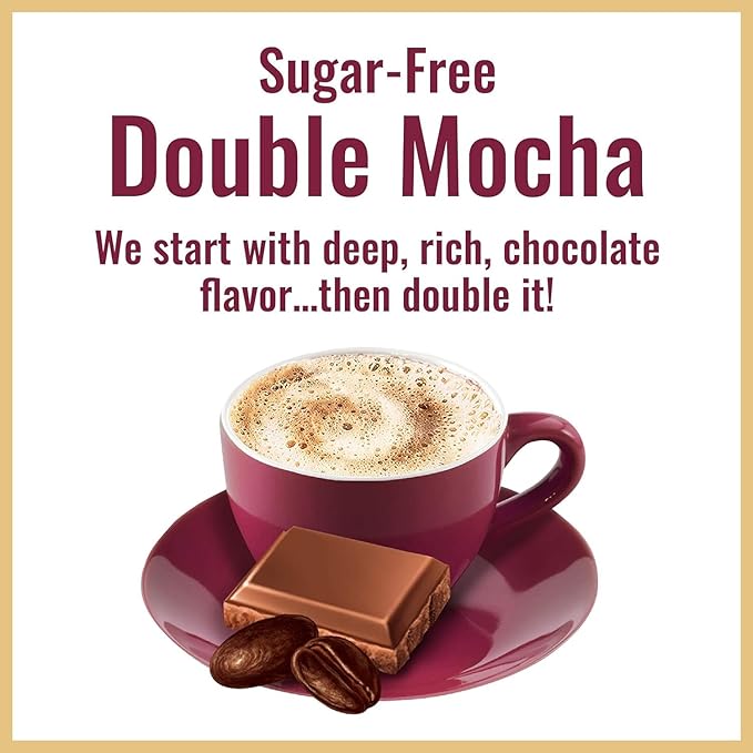 Hills Bros. Flavor Coffee (Sugar-Free Double Mocha 12 Ounce (Pack of 8)
