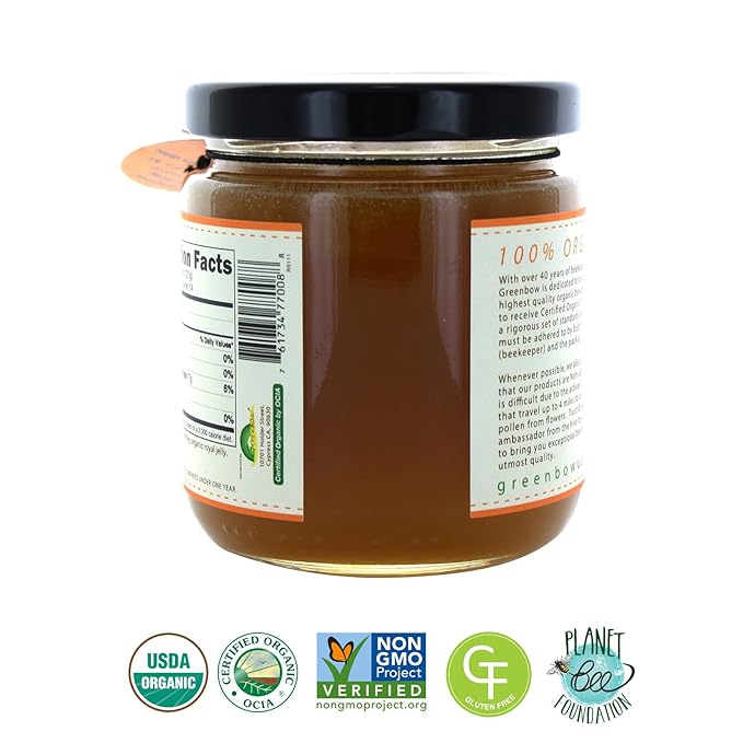 GREENBOW Organic Honey with Royal Jelly 11oz