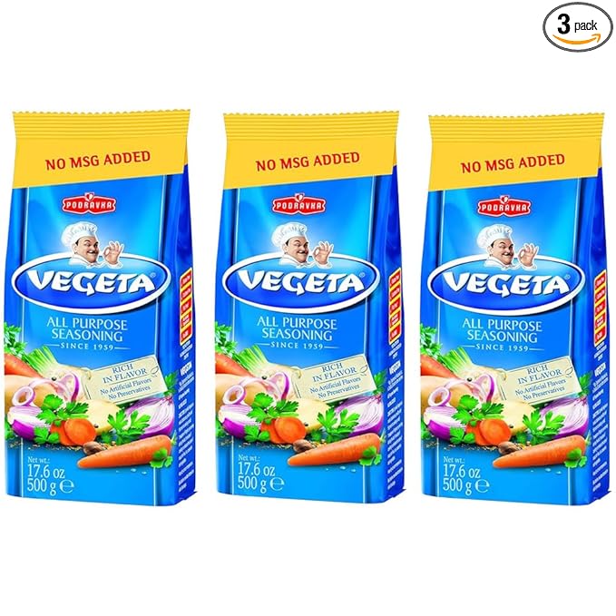 Vegeta Gourmet Seasoning No MSG 17.5oz 500g bag (17.5 Ounce (3 pack))