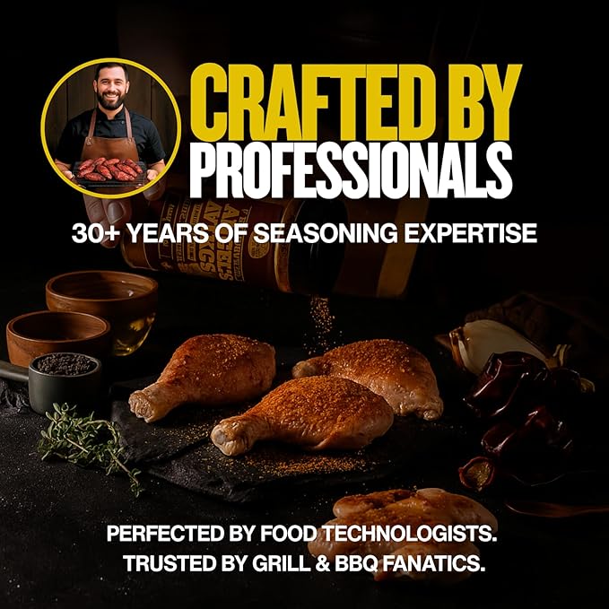 Premium BBQ Rub Gift Set - Holy Cow Angel’s Wings Black Garlic Truffle Infusion BBQ Rubs | Pack of 4 | 100% Natural | Spice Gift For Foodie