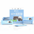 No Sugar Keto Bar Snack - Low Carb No Sugar Keto Snack Food with Keto Friendly Macros (12 x 1.41oz Bars Cookies and Cream)