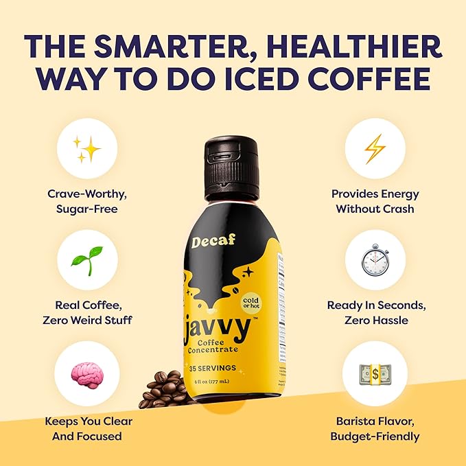 Coffee Concentrate - Cold Brew Coffee Perfect for Hot or Iced Instant Coffees Hot Drinks Cold Brew Concentrate 3 Pack - Original Decaf