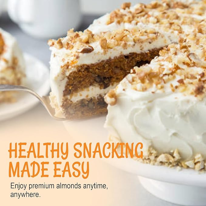 Oh! Nuts Almonds Diced Blanched - Raw - 100% Natural - 2 lb - High-Protein Diced Almonds - Packed in New York Zip-Seal Bag for Exceptional Freshness