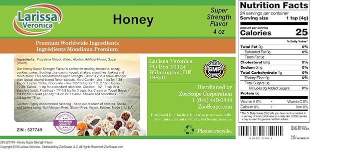 Honey Super Strength Flavor (4 oz ZIN: 527749) - 2 Pack