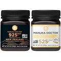 MANUKA DOCTOR - MGO 925+ and MGO 525+ Manuka Honey Monofloral Value Bundle 100% Pure New Zealand Honey. Certified. Guaranteed. RAW. Non-GMO 2 x 8.75oz Pots
