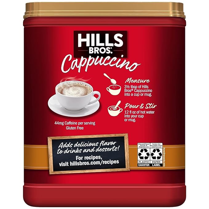 Hills Bros Salted Caramel Cappuccino 14 Oz (Pack of 3)