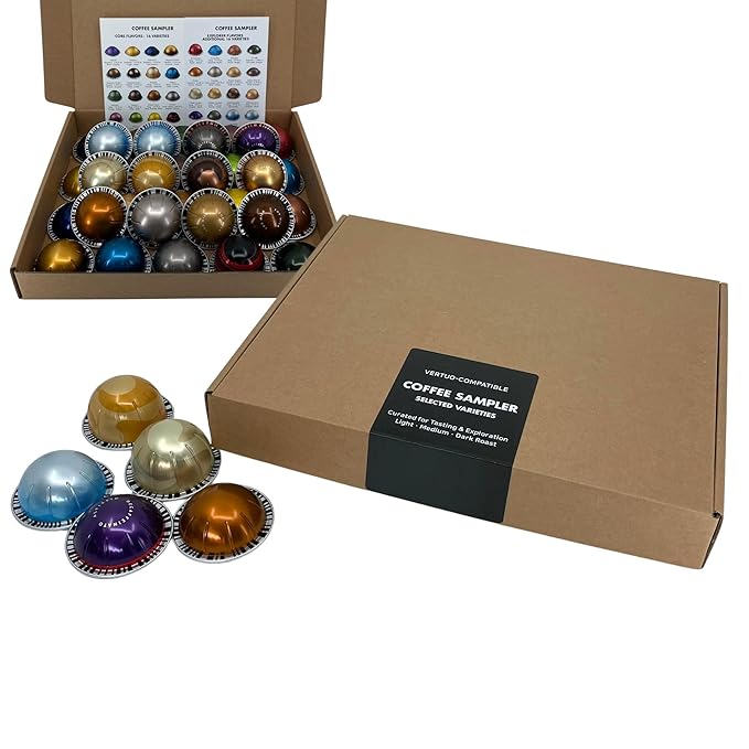 Discovery Coffee Sampler 16/32 Variety Pack | Assorted Coffee Pods with Flavor Guide | Coffee Gift Set (32 Variety)