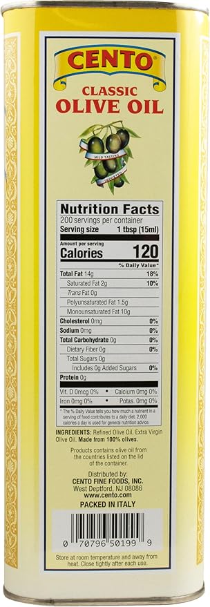 Cento Imported Olive Oil 101-Ounce Can