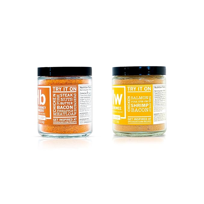 Spiceology – Sweet Heat Bundle – Smoky Honey Habanero &amp Maui Wowee – BBQ Rub &amp Seasoning Set for Chicken Pork Beef Steak Seafood &amp Veggies – Sweet &amp Spicy Grill Essentials