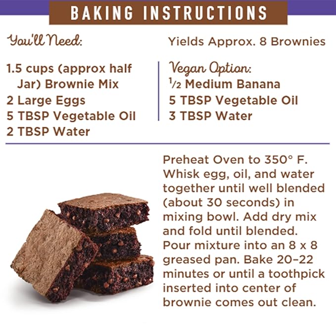 PB2 Pantry Chocolate Chip Cookie and Brownie Mix Gluten Free Non-GMO 4g Protein Per Cookie Vegan (2 Jars - 16 Oz Each)