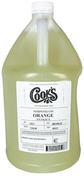 Cook's Pure Orange Extract From Florida Oranges | For Ice Cream Cakes Breads Cookies and Drinks 128 oz (1 Gallon)