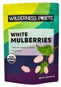 Wilderness Poets White Mulberries - Organic Raw Dried Mulberries - (32 Ounce - 2 Pound)