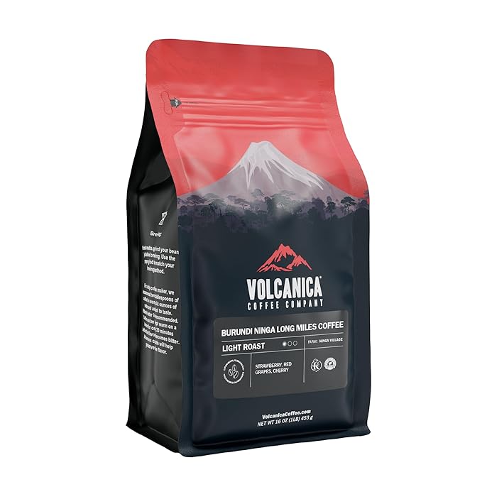 Burundi Ninga Long Miles Coffee Whole Bean Light Roast Fresh Roasted 16-ounce