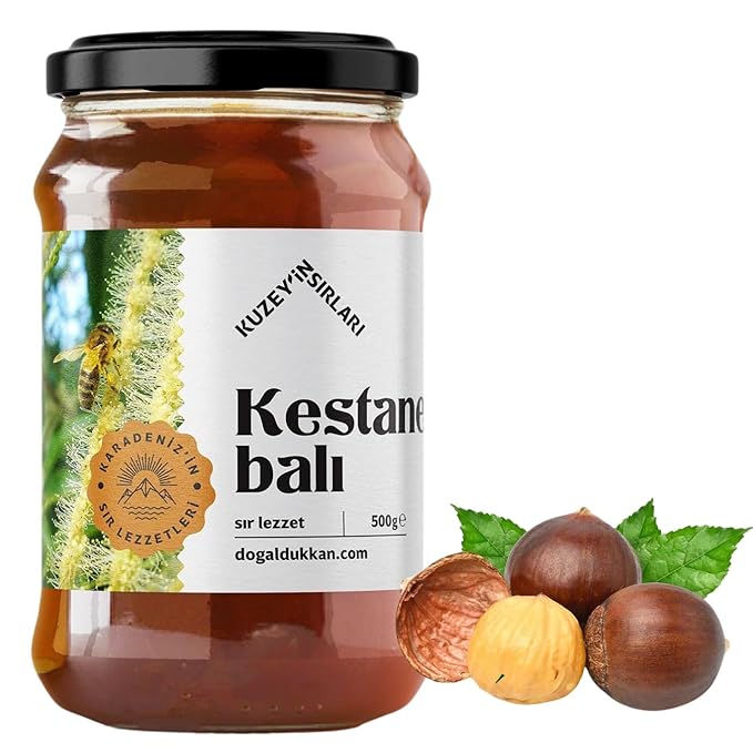 Natural Giresun Highlands Chestnut Honey Organic Additive-Free Authentic Turkish Product (500g/17.6 fl oz)