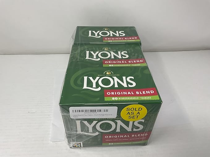 Lyons Original Blend Tea Bags 80 Count (Pack of 3)