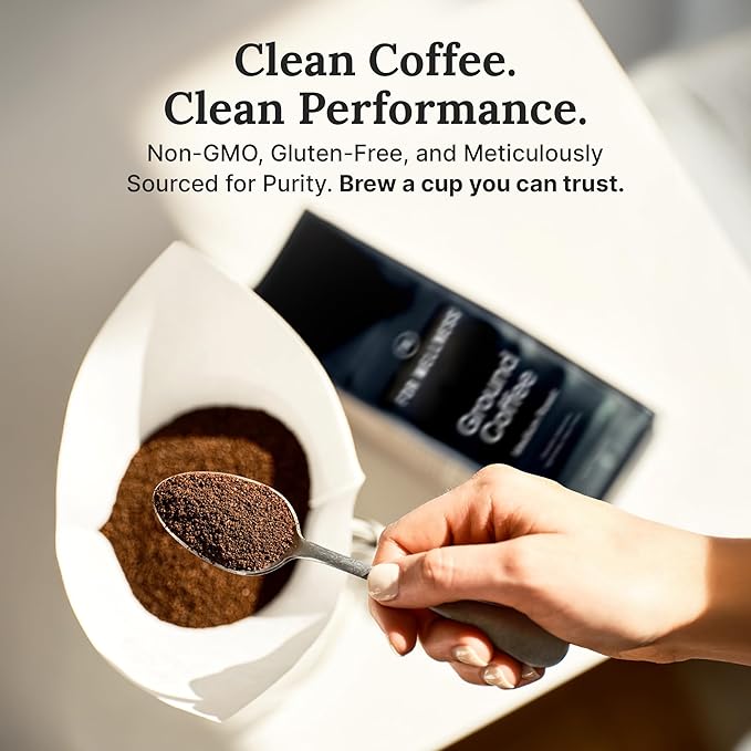 For Wellness Arabica Ground Coffee (12 oz Medium Roast) – Pair With The Good Stuff to Supercharge Your Coffee