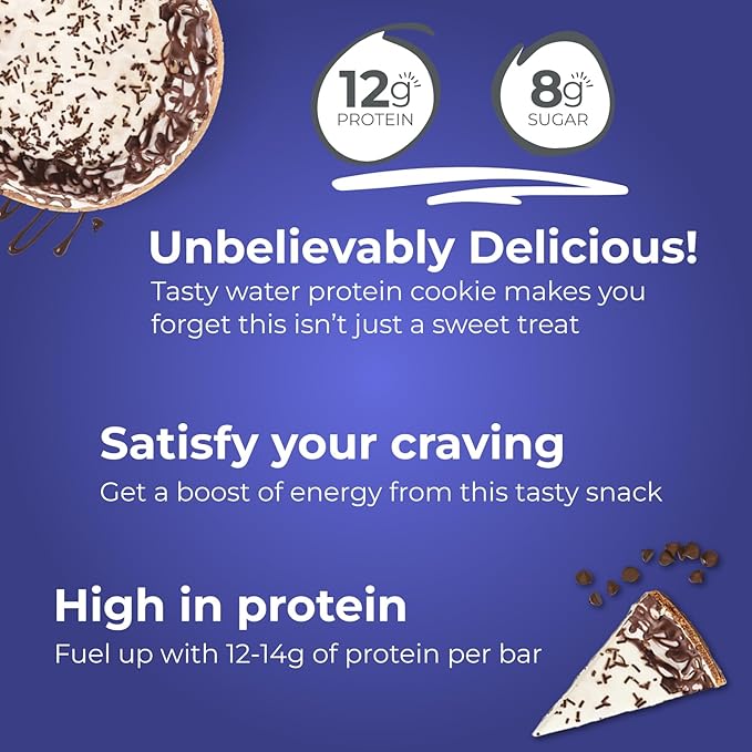 Power Crunch Protein Wafer Bars High Protein Snacks with Delicious Taste Chocolate Chip Cheesecake 1.4 Ounce (12 Count)
