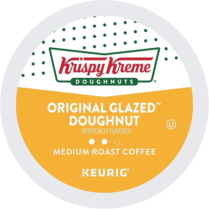 Krispy Kreme Original Glazed Doughnut Single-Serve Keurig K-Cup Pods Flavored Medium Roast Coffee 96 Count