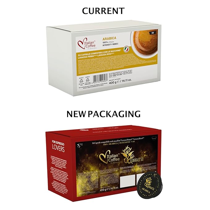 ITALIAN COFFEE FOR ESPRESSO LOVERS Italian Coffee capsules compatible with RIVO machines (Arabica/Cremoso 100)