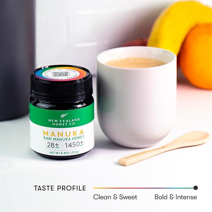New Zealand Honey Co. Raw Manuka Honey UMF 28+ | MGO 1450+ UMF Certified / 8.8oz