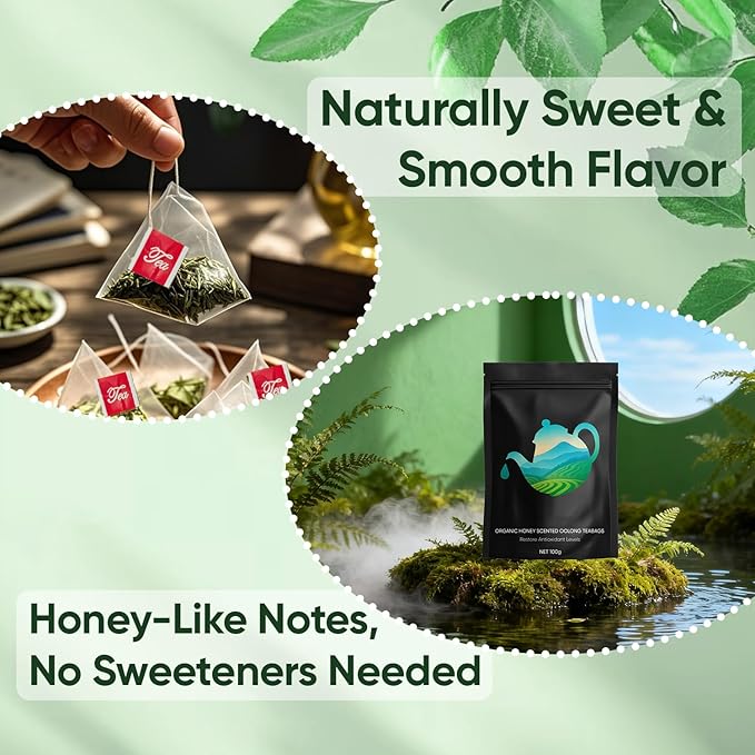 Oolong Tea Whole Leaf Tea Bags Natural Digestion &amp Daily Balance Support Vegan &amp Non-GMO 20 Count (1)