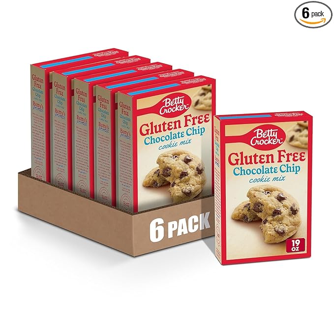 Betty Crocker Gluten Free Chocolate Chip Cookie Mix 19 oz. (Pack of 6)