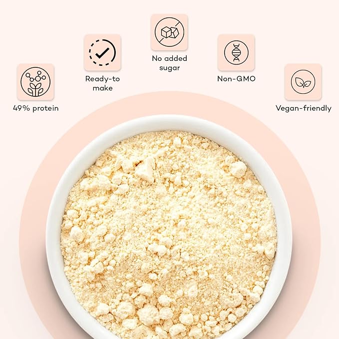 Urban Platter Soya Milk Powder | 35.27 Oz (1kg) | 49% Plant Protein | Unflavored Soy Milk for Coffee Tea Smoothies Baking &amp Cooking | Non-GMO Dairy-Free Vegan