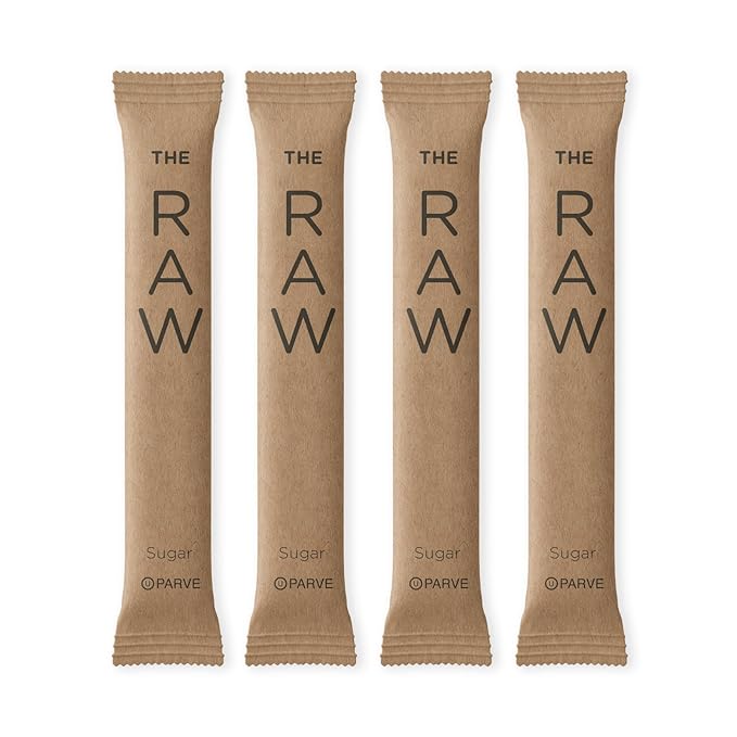 SUGART - THE RAW SUGAR - 500 Individual Serving Stick Packets - U Parve/Kosher