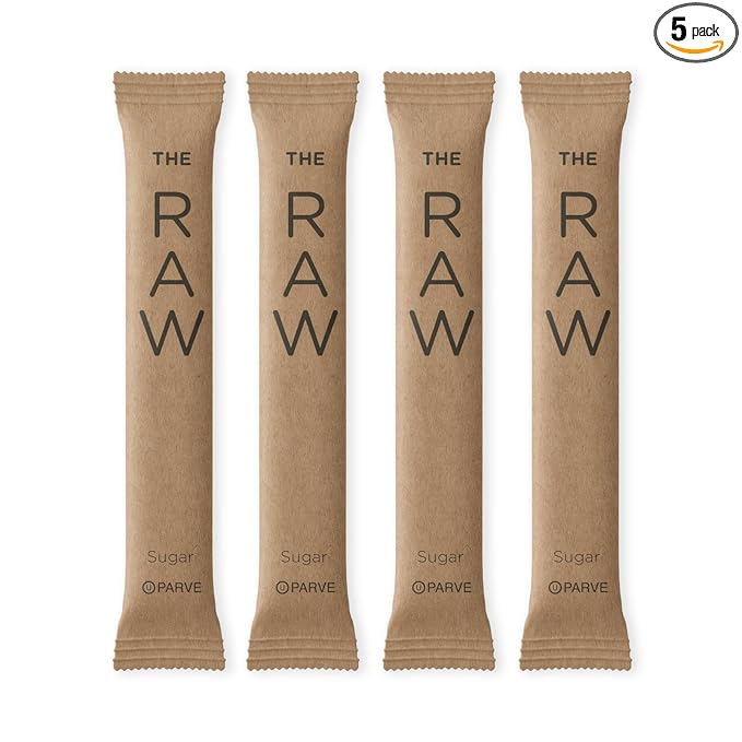 SUGART - THE RAW SUGAR - 200 Individual Serving Stick Packets - U Parve/Kosher