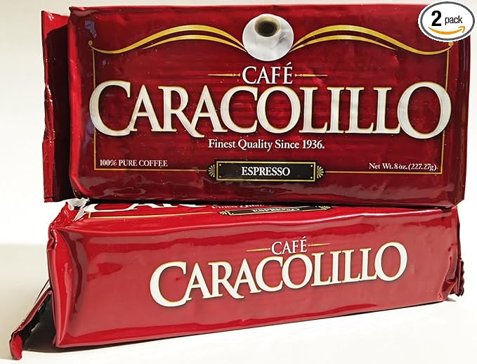 Cafe Caracolillo Cuban Espresso Ground Coffee 250 g (Pack of2)