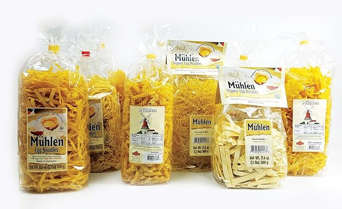 German Egg Noodle Broad Wheat Semolina TAGLIATELLE 1.1lb | 500g (Pack of 5)