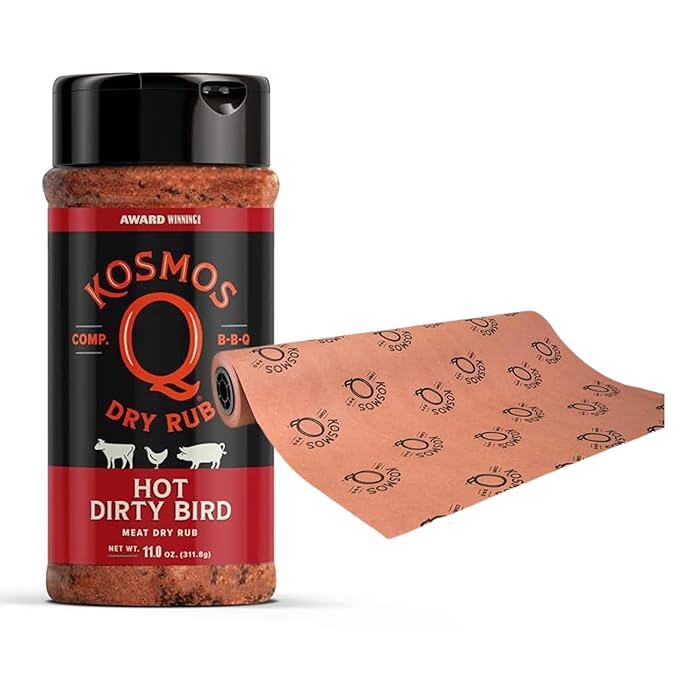 Kosmos Q Dirty Bird HOT BBQ Rub &amp Kosmos Q Pink Butcher Paper